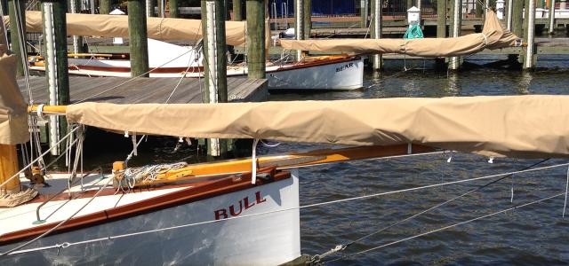 Parked boats